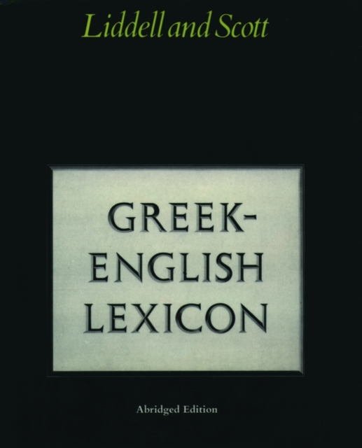 Abridged Greek Lexicon, Hardback Book