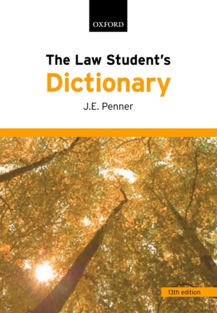The Law Student's Dictionary, Paperback / softback Book
