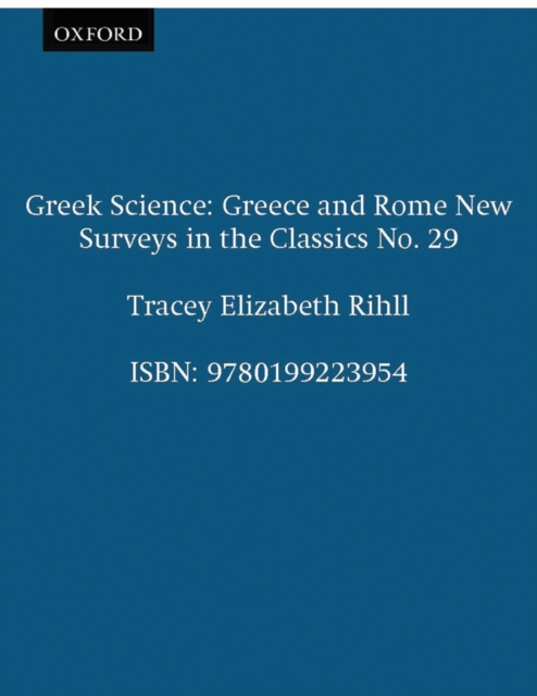 Greek Science, Paperback / softback Book