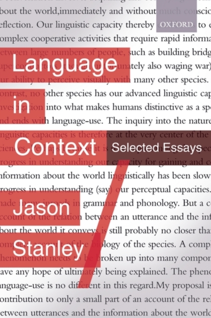 Language in Context : Selected Essays, Paperback / softback Book