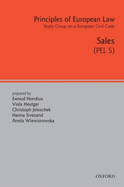 Principles of European Law : Sales Contract, Hardback Book