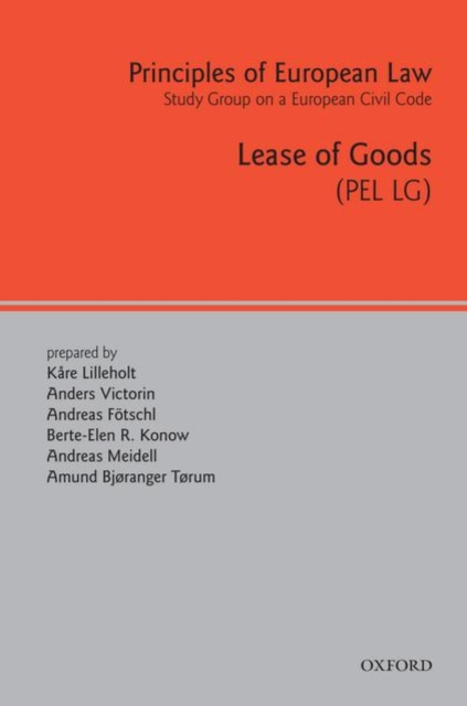 Principles of European Law : Lease of Goods, Hardback Book
