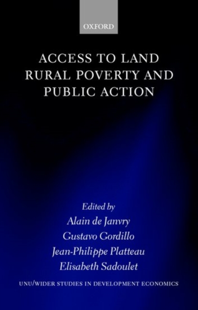 Access to Land, Rural Poverty, and Public Action, Hardback Book