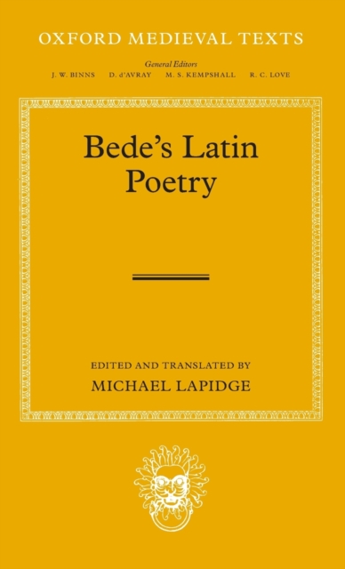 Bede's Latin Poetry, Hardback Book