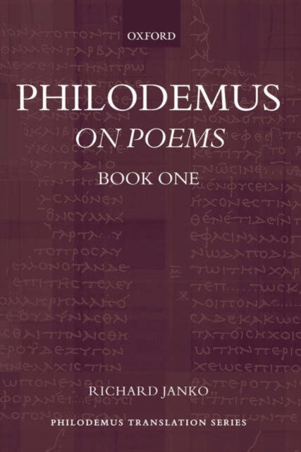 Philodemus: On Poems, Book 1, Paperback / softback Book