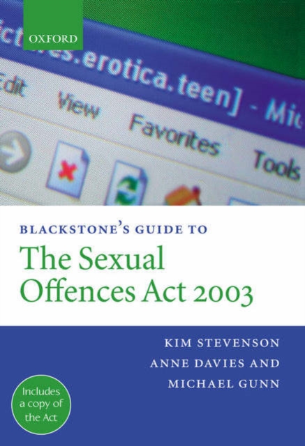 Blackstone's Guide to the Sexual Offences Act 2003, Paperback / softback Book