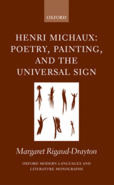 Henri Michaux : Poetry, Painting and the Universal Sign, Hardback Book