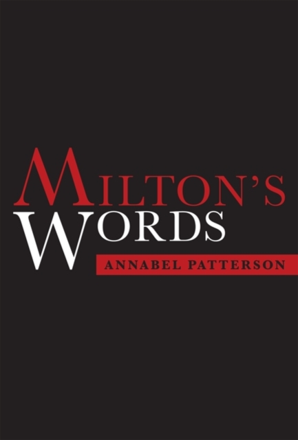 Milton's Words, Hardback Book