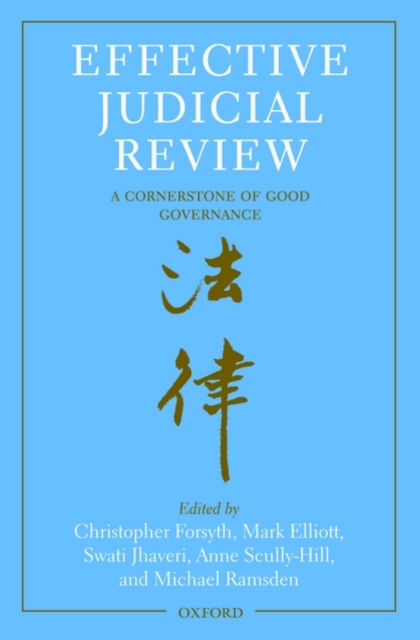 Effective Judicial Review : A Cornerstone of Good Governance, Hardback Book
