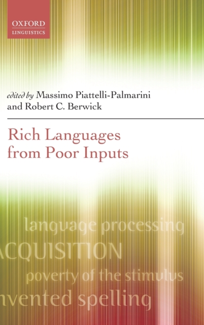 Rich Languages From Poor Inputs, Hardback Book