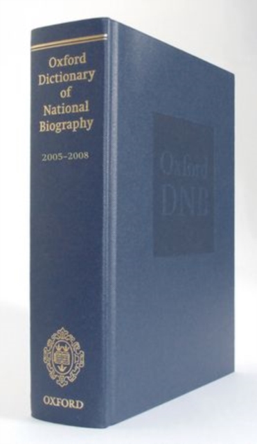 Oxford Dictionary of National Biography 2005-2008, Hardback Book