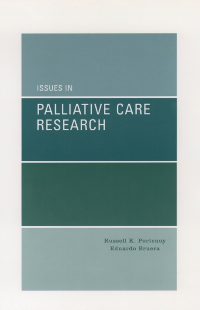 Issues in Palliative Care Research, PDF eBook