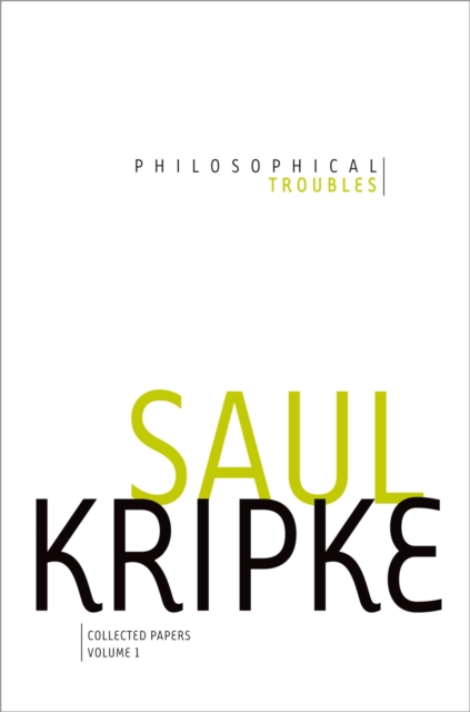 Philosophical Troubles : Collected Papers, Volume 1, EPUB eBook