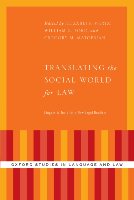 Translating the Social World for Law : Linguistic Tools for a New Legal Realism, PDF eBook