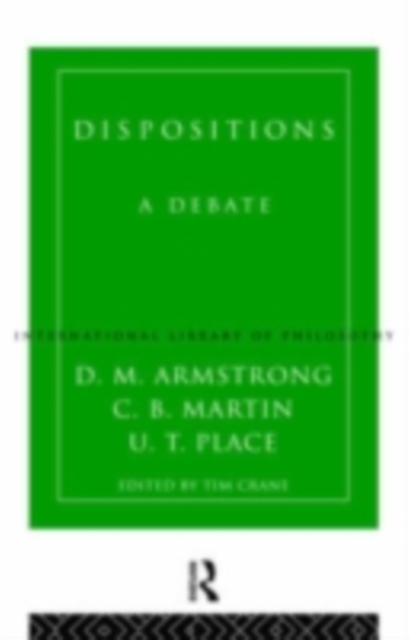 Dispositions : A Debate, PDF eBook