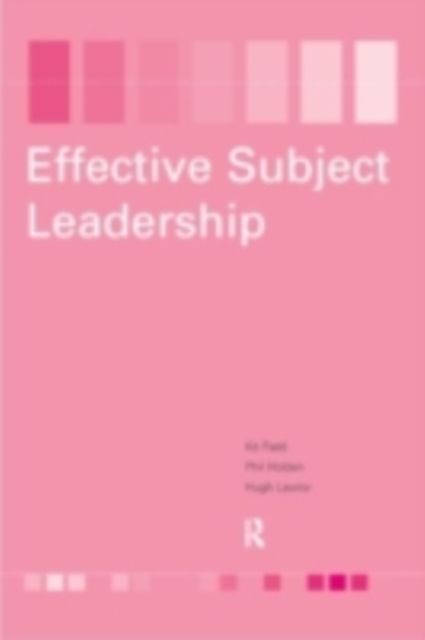 Effective Subject Leadership, PDF eBook