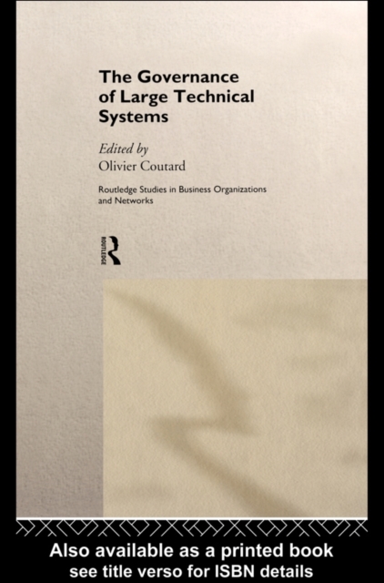 The Governance of Large Technical Systems, PDF eBook