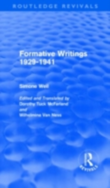 Formative Writings (Routledge Revivals), PDF eBook