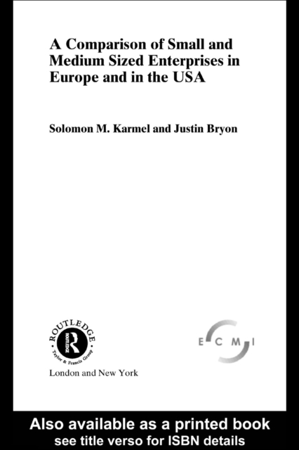 A Comparison of Small and Medium Sized Enterprises in Europe and in the USA, PDF eBook