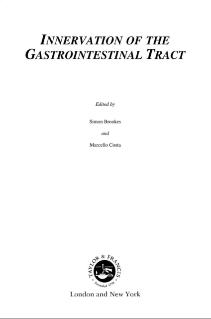 Innervation of the Gastrointestinal Tract, PDF eBook