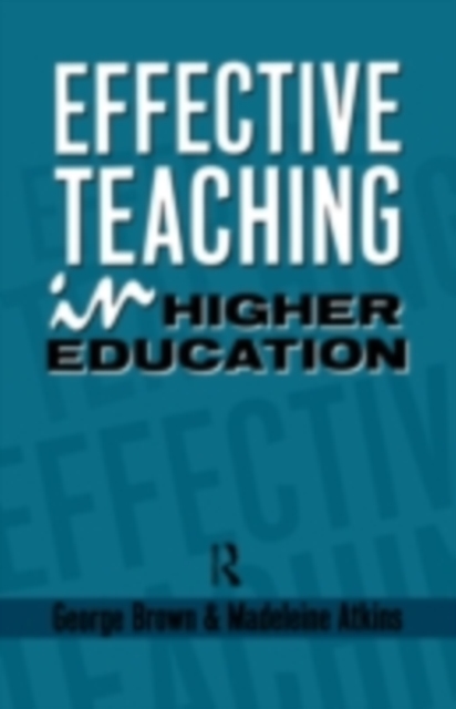 Effective Teaching in Higher Education, PDF eBook