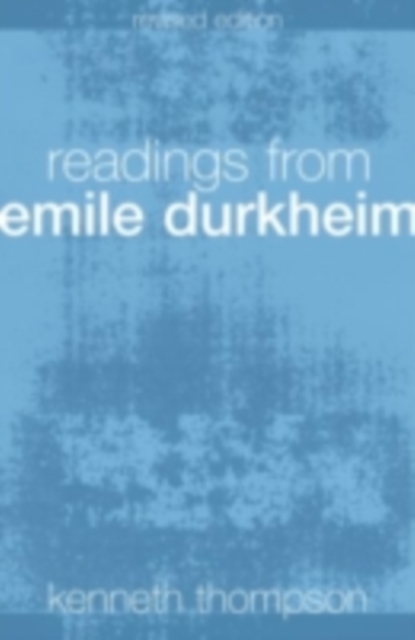 Readings from Emile Durkheim, PDF eBook