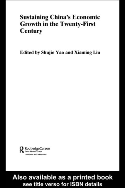 Sustaining China's Economic Growth in the Twenty-first Century, PDF eBook