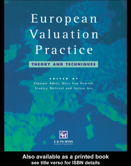European Valuation Practice : Theory and Techniques, PDF eBook