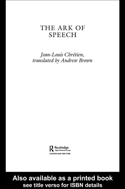 The Ark of Speech, PDF eBook