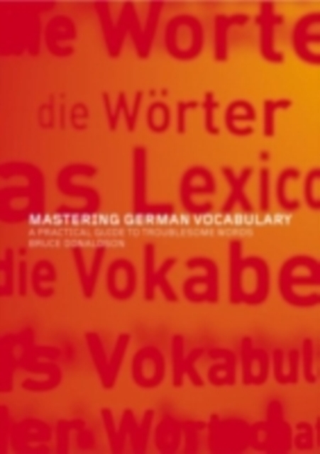 Mastering German Vocabulary : A Practical Guide to Troublesome Words, PDF eBook