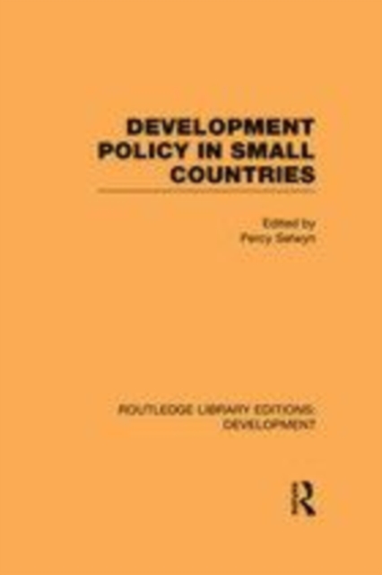 Development Policy in Small Countries, 00 Book