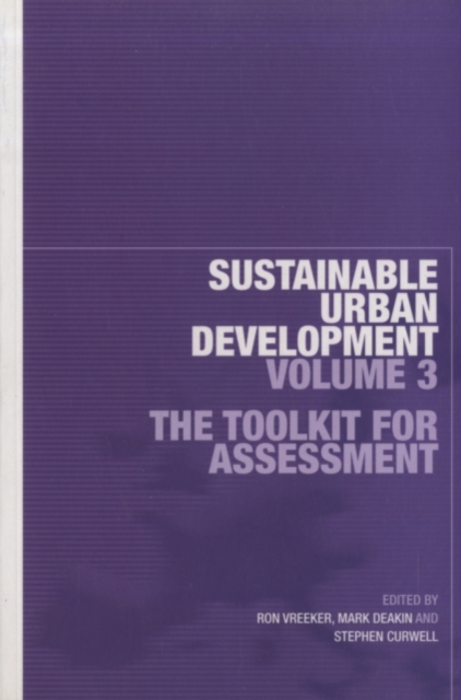 Sustainable Urban Development Volume 3 : The Toolkit for Assessment, PDF eBook