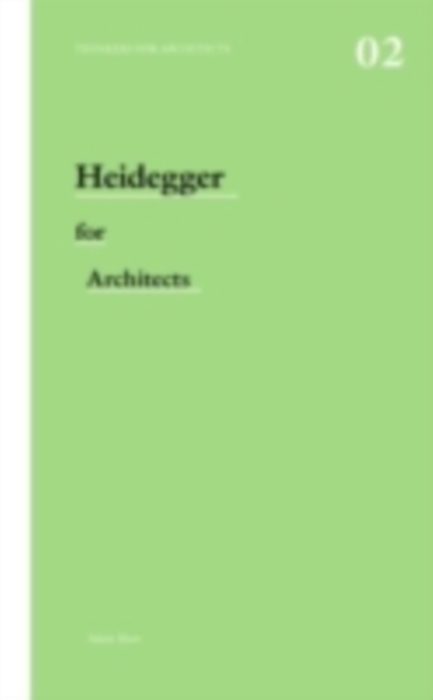 Heidegger for Architects, PDF eBook