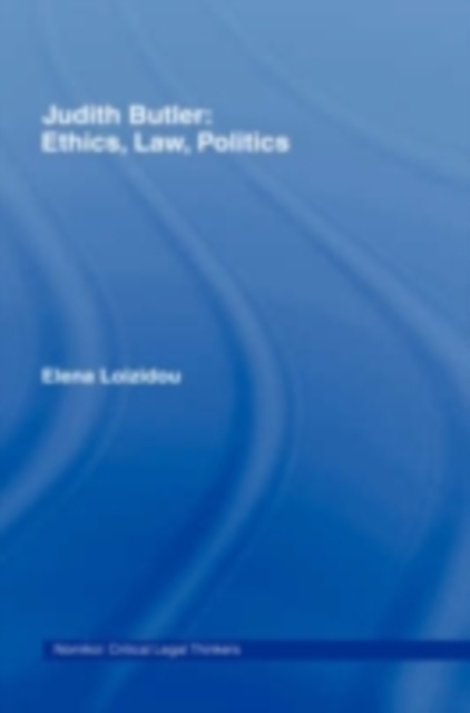 Judith Butler: Ethics, Law, Politics, PDF eBook