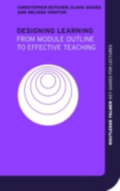 Designing Learning : From Module Outline to Effective Teaching, PDF eBook