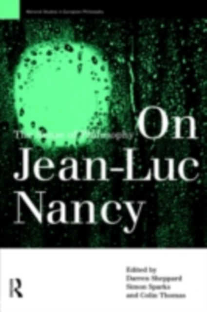 On Jean-Luc Nancy : The Sense of Philosophy, PDF eBook