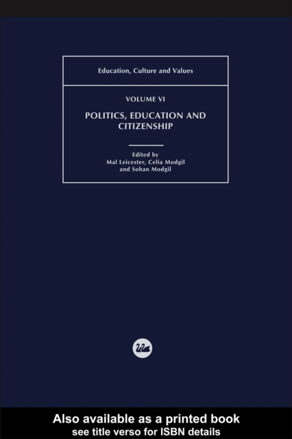 Politics, Education and Citizenship, PDF eBook