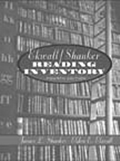 Ekwall/Shanker Reading Inventory, Paperback Book