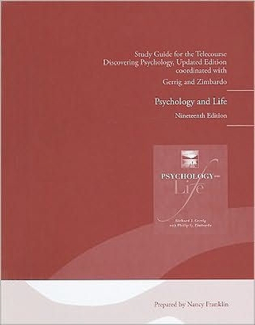 Telecourse Study Guide for Psychology and Life, Paperback Book