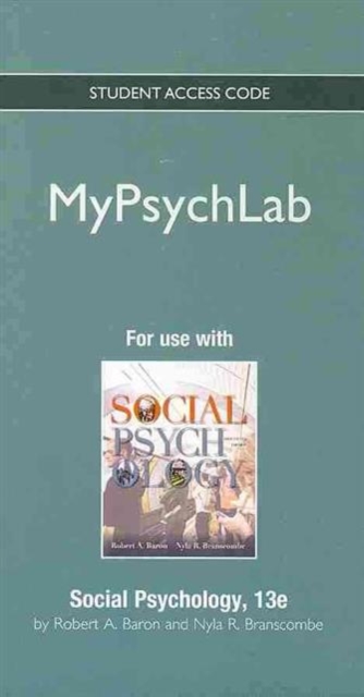 New MyPsychLab Without Pearson eText - Standalone Acces Card - For Social Psychology, Online resource Book