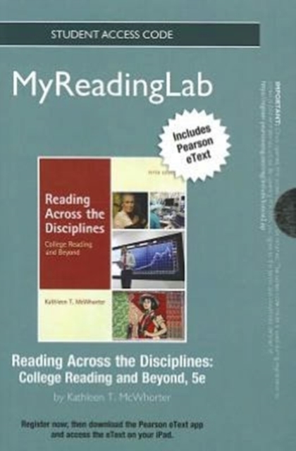 NEW MyReadingLab with Pearson Etext - Standalone Access Card - for Reading Across the Disciplines, Online resource Book