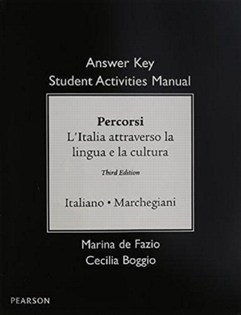SAM Answer Key for Percorsi : L'Italia attraverso la lingua e la cultura, Paperback / softback Book