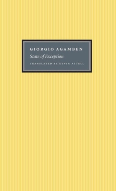 State of Exception, Hardback Book