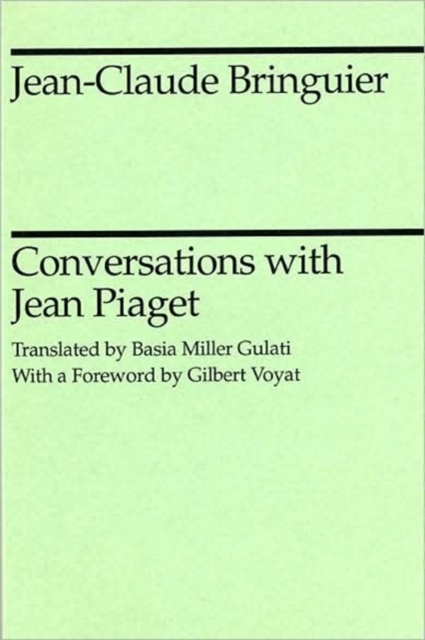 Conversations with Jean Piaget, Paperback / softback Book