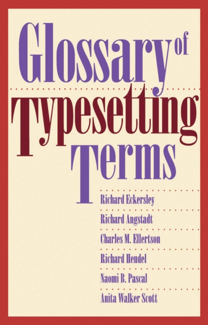 Glossary of Typesetting Terms, PDF eBook