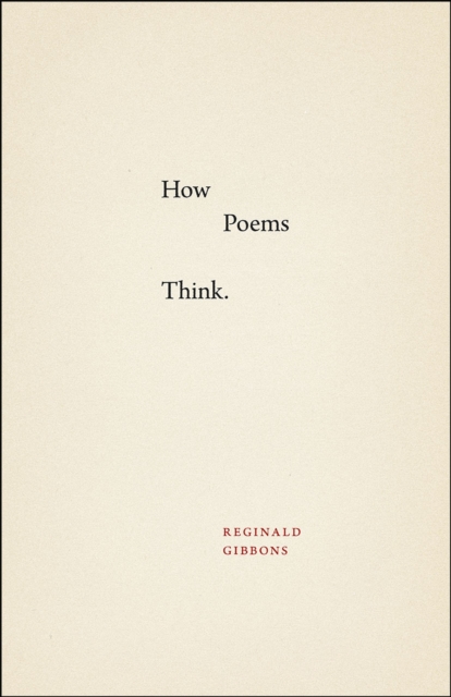 How Poems Think, Paperback / softback Book