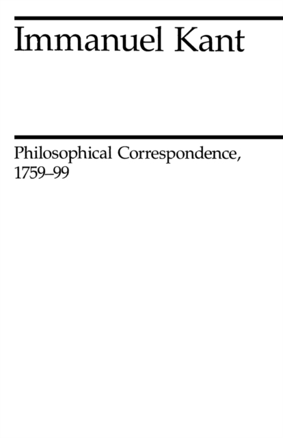 Philosophical Correspondence, 1759-1799, Paperback / softback Book
