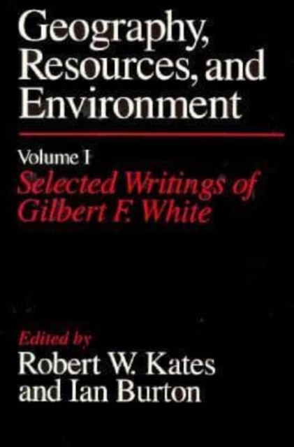 Geography, Resources and Environment : Selected Writings v. 1, Paperback / softback Book