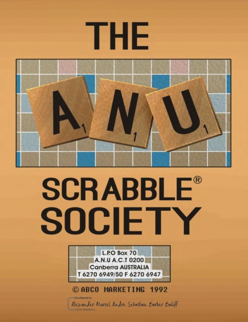 The ANU Scrabble Society, Paperback / softback Book