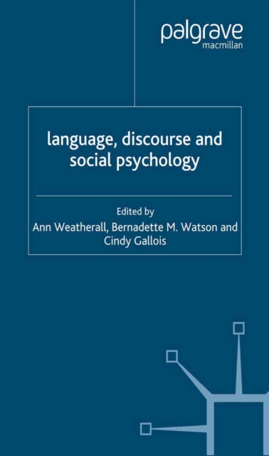 Language, Discourse and Social Psychology, PDF eBook